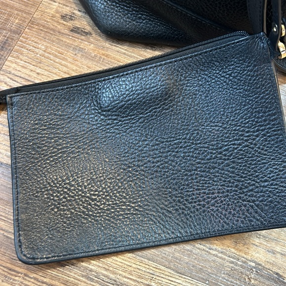 Michael Kors black tote and with attached zippered pouch - Picture 9 of 13